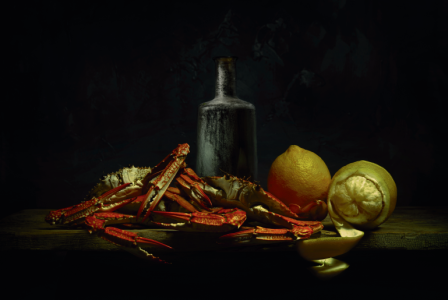 Crabs and lemon (2021), Art Giclée print, 60 x 90 cm