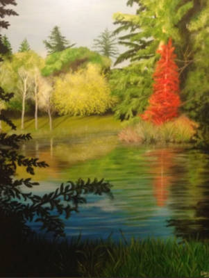 Parco Villa Revedin-Bolasco (2015), Oil on canvas, 100x80 cm, €900-1100