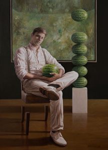 The Musealist, Acrylic on canvas, 70x50 cm, 2020